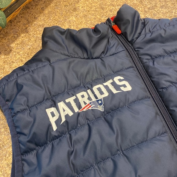 Nike NFL Team Apparel New England Patriots WITH FLAWS Reversible Puffy Vest XL - Picture 3 of 15